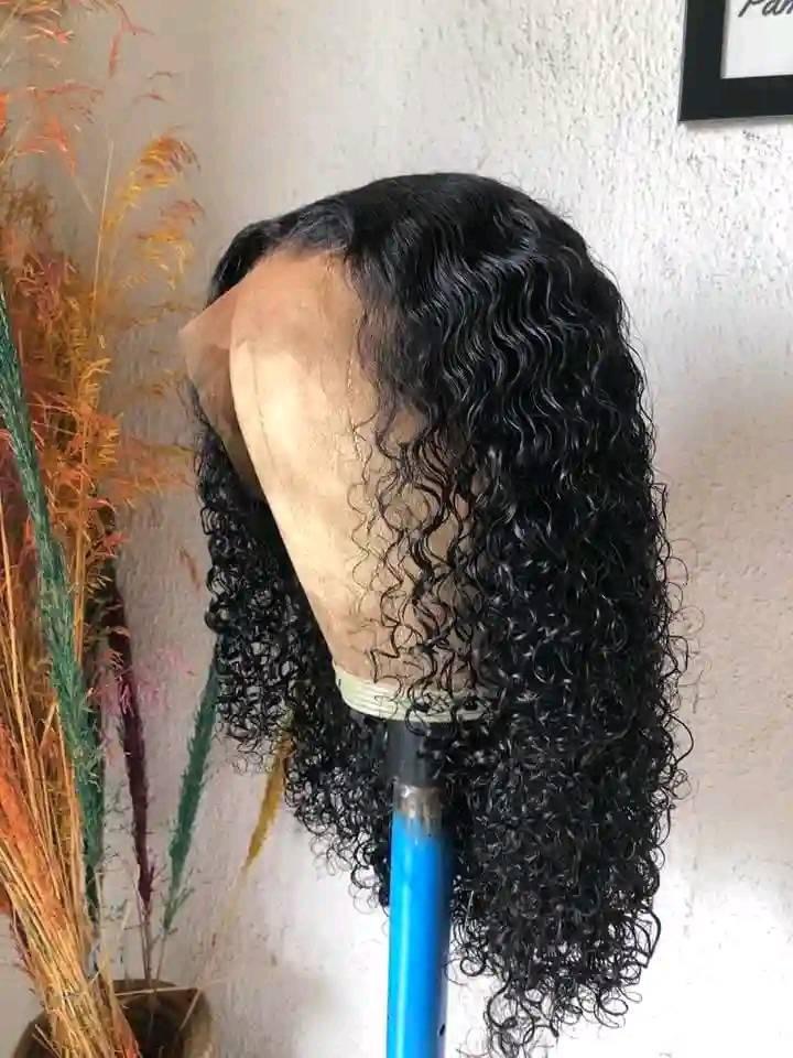 100 human hair full frontal 18 inches Jerry curly